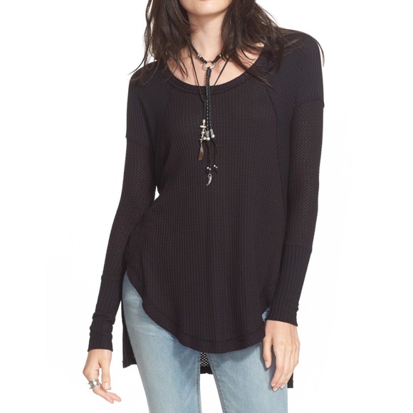 Free People Tops - Free People 'Ventura' High/Low Thermal Top